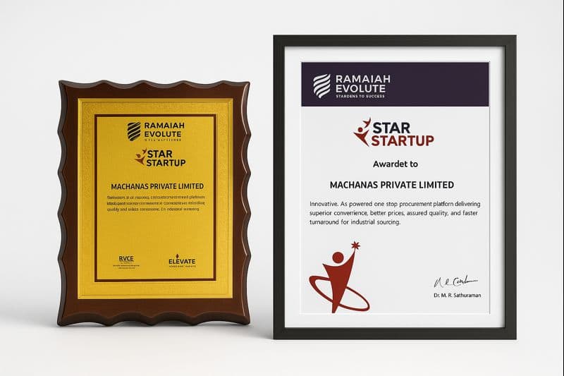 Star Startup Certificate - Machanas Private Limited